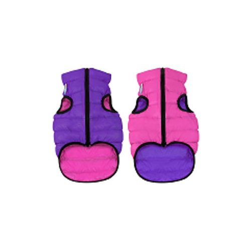 AiryVest kifordítható kutyakabát pink-lila (S 35)