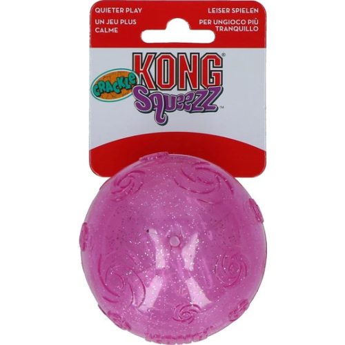 KONG Squeezz Crackle Labda (L)