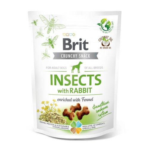 BRIT Care Crunchy Cracker Insects Nyúl és Édeskömény (200 g)