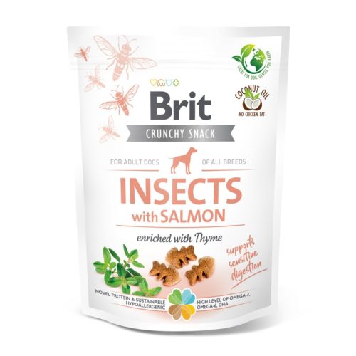 BRIT Care Crunchy Cracker Insects Lazac és Kakukkfű (200 g)