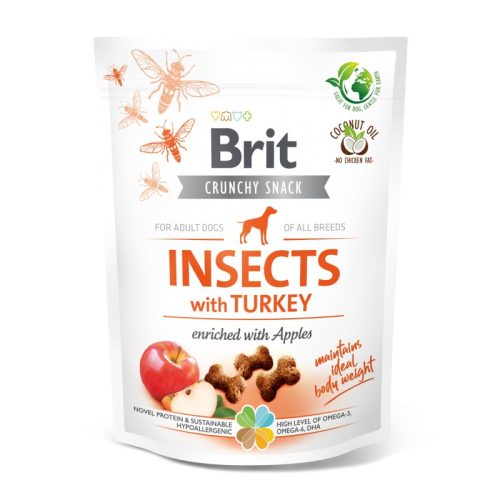 BRIT Care Crunchy Cracker Insects Pulyka és Alma (200 g)