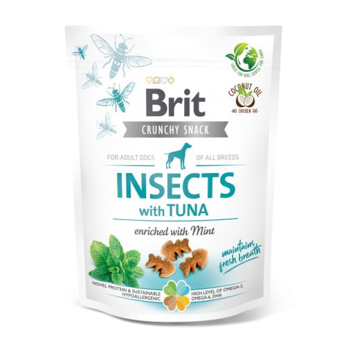 BRIT Care Crunchy Cracker Insects Tonhal és Menta (200 g)