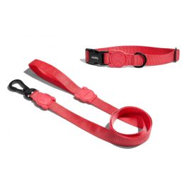 ZEE.DOG Neon Coral Nyakörv (L) + Póráz (L)  ZEE.DOG Neon Coral Nyakörv (L) + Póráz (L)