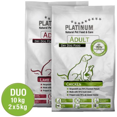PLATINUM-Adult-Duo-Csirke,-Barany-10-kg