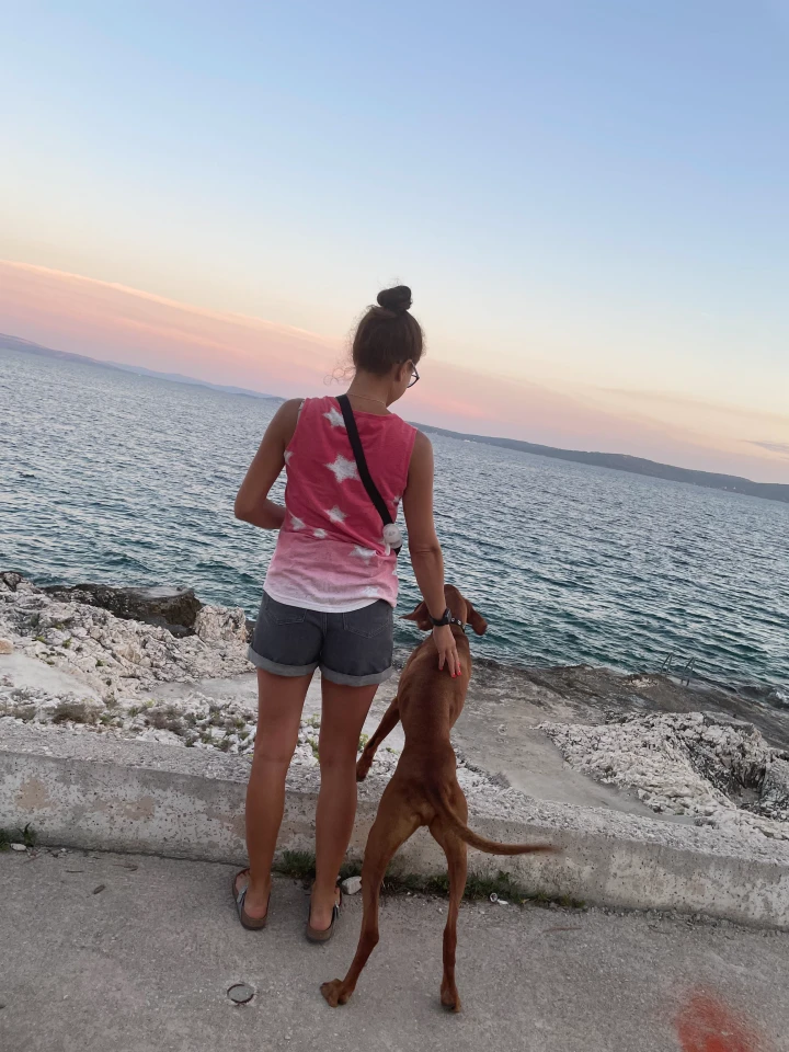 Horvátországban kutyával